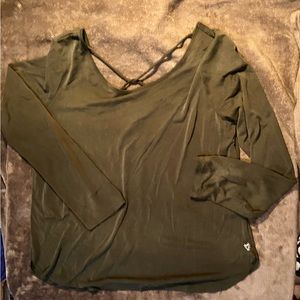 Strappy open back blouse